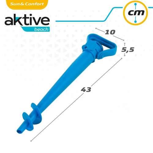 Kolac za Suncobran Aktive Plaža Plastika 10 x 43 x 5,5 cm (24 kom.) Cijena
