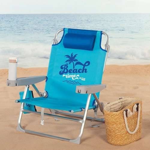 Stolica za za plažu Aktive Sklopiv Plava 53 x 80 x 58 cm (2 kom.) Cijena