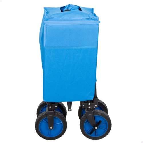 Višenamjenska Kolica Aktive Plava Crna Poliester PVC Čelik 88 x 108 x 47 cm Sklopiv Plaža Cijena