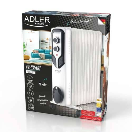 Uljni Radijator Adler AD 7817 Bijela Crna 2500 W Cijena