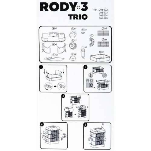 kavez Zolux Rody3 Metal Plastika 41 x 36 x 27 cm (1 Dijelovi) Cijena