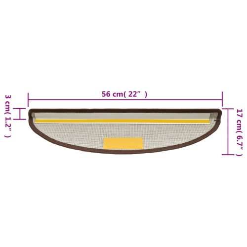 Otirači za stepenice 15 kom boja kave 56 x 17 x 3 cm - Boja kafe 56 x 17 x 3 cm 15 Cijena