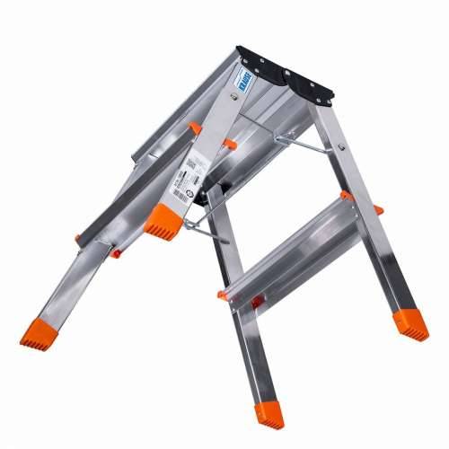 Sklopive Ljestve s 2 Stepenice Krause 130020 Srebrna Aluminij Cijena