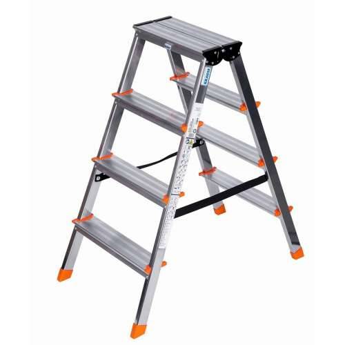 Ljestve na preklop sa četiri koraka Krause 120403 Srebrna Aluminij Cijena