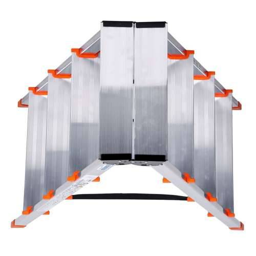 Ljestve na preklop sa četiri koraka Krause 120403 Srebrna Aluminij Cijena