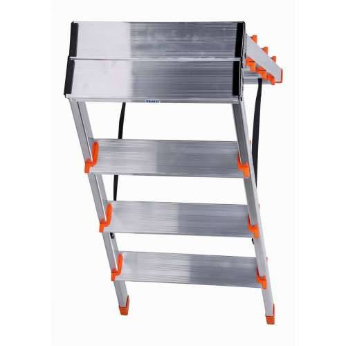 Ljestve na preklop sa četiri koraka Krause 120403 Srebrna Aluminij Cijena