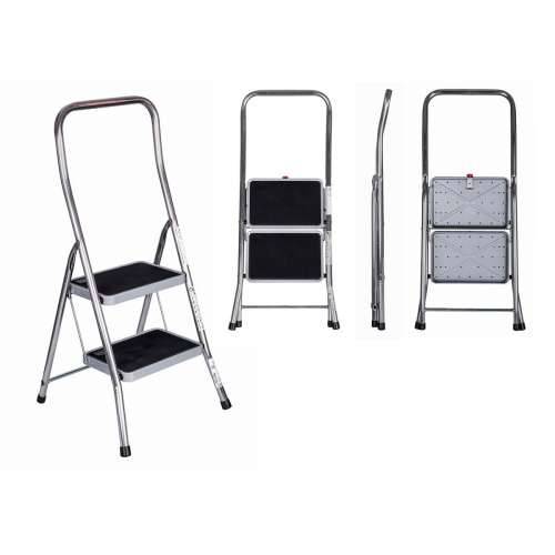 Sklopive Ljestve s 2 Stepenice Krause 130860 Siva Srebrna Crna/Plava Aluminij Cijena
