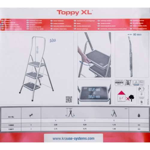 Sklopive Ljestve s 2 Stepenice Krause 130860 Siva Srebrna Crna/Plava Aluminij Cijena