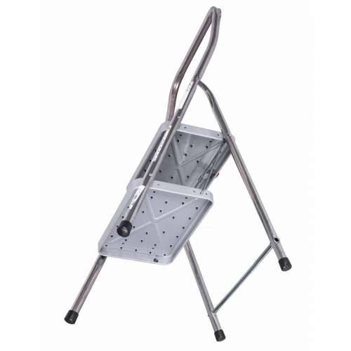 Sklopive Ljestve s 2 Stepenice Krause 130860 Siva Srebrna Crna/Plava Aluminij Cijena
