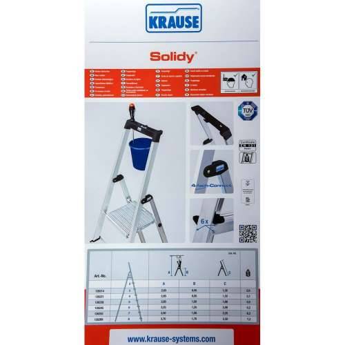 Ljestve na preklop sa četiri koraka Krause 126221 Srebrna Aluminij Cijena