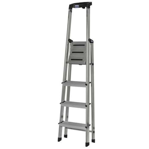 Ljestve na preklop sa četiri koraka Krause 126320 Crna Srebrna Aluminij Cijena