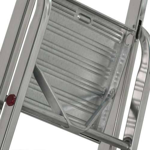 Ljestve na preklop sa 5 koraka Krause 729 Srebrna Nehrđajući Čelik Aluminij Cijena