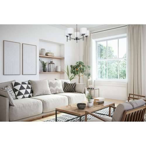 Stropna svjetiljka Activejet AJE-MIRA 5P Bijela Srebrna Metal 40 W 47,5 x 34 x 47,5 cm Cijena