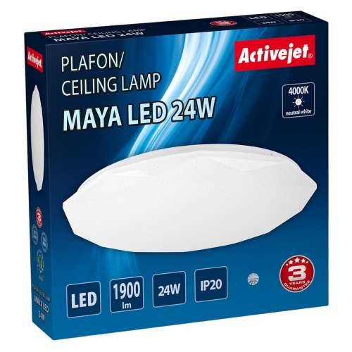 Stropna svjetiljka Activejet AJE-MAYA Bijela 80 24 W Cijena