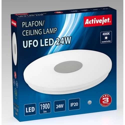 Stropna svjetiljka Activejet AJE-UFO 24W Bijela Srebrna 80 24 W Metal (4000 K) (1 kom.) Cijena