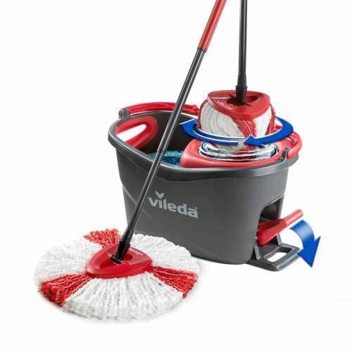 Mop with Bucket Vileda mop en steel Supermocio 3Action Bijela Crvena mikrovlakna Cijena