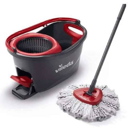 Mop with Bucket Vileda 167751 Crna Crvena Mikrovlakna Plastika Cijena