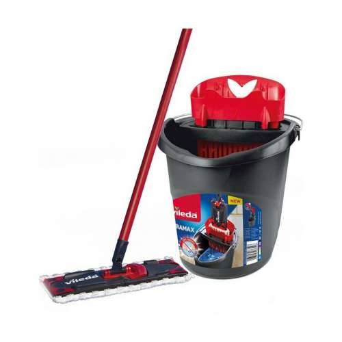 Brisač s Kantom Dvostrukog Djelovanja Vileda Ultramax Mop Set Crna Crvena mikrovlakna Cijena