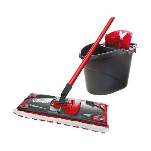 Brisač s Kantom Dvostrukog Djelovanja Vileda Ultramax Mop Set Crna Crvena mikrovlakna Cijena