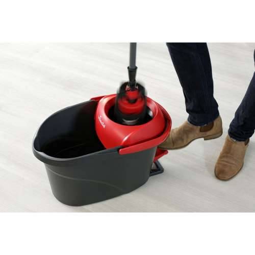 Mop with Bucket Vileda Ultramat Turbo XL Crna Crvena Mikrovlakna Cijena