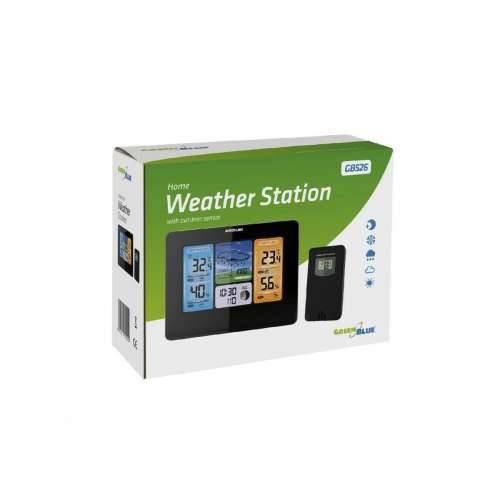 Višenamjenska Meteorološka Stanica Greenblue GB526 Crna Da Cijena