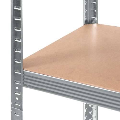 Polica Greenblue GB378 180 x 90 x 40 cm Siva Galvanizirani čelik Drvo MDF 75 Kg Cijena