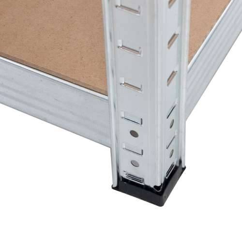 Polica Greenblue GB378 180 x 90 x 40 cm Siva Galvanizirani čelik Drvo MDF 75 Kg Cijena