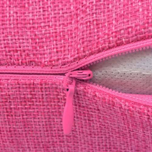 Jastučnica 4 kom Linen-look Ružičasta 80x80 cm Cijena