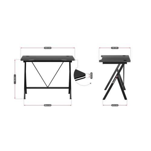Pisaći Stol Gaming Huzaro HZ-Hero 1.4 Black Crna Cijena