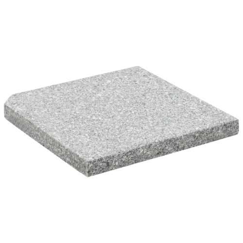Utezi za suncobran 4 kom sivi granitni kvadratni 100 kg - 100 kg Ne Cijena