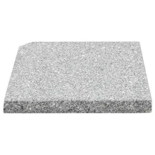 Utezi za suncobran 4 kom sivi granitni kvadratni 100 kg - 100 kg Ne Cijena