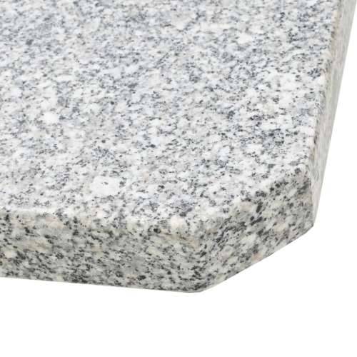 Utezi za suncobran 4 kom sivi granitni kvadratni 100 kg - 100 kg Ne Cijena