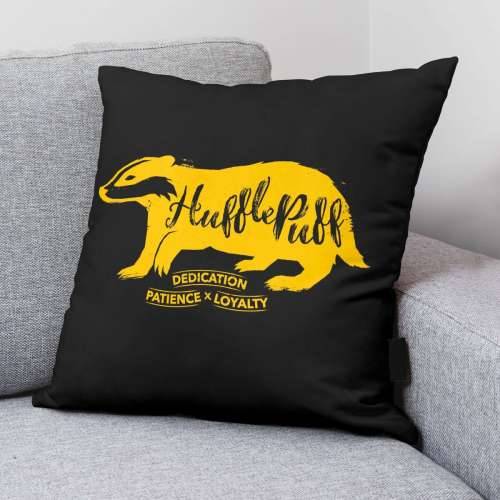 Jastučnica Harry Potter Hufflepuff Crna Pisana 50 x 50 cm Cijena