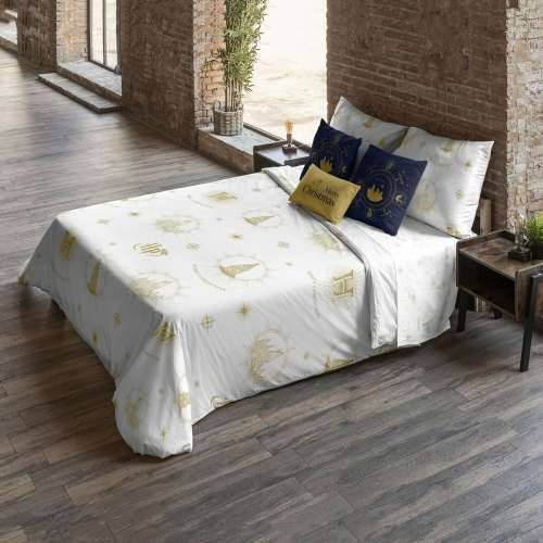 Nordijska navlaka Harry Potter Hogwarts Gold Christmas Pisana 175 Niti 180 x 220 cm Krevet od 105 Cijena