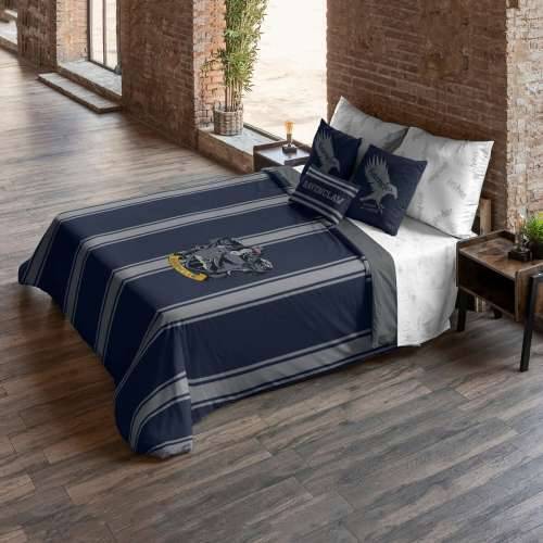 Nordijska navlaka Harry Potter Ravenclaw Pisana Mornarsko plava 175 Niti 260 x 240 cm Krevet od 180 Cijena