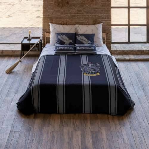 Nordijska navlaka Harry Potter Ravenclaw Pisana Mornarsko plava 175 Niti 260 x 240 cm Krevet od 180 Cijena