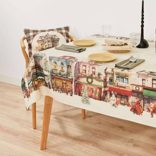Stolnjak protiv mrlja Belum Christmas City Pisana 100 x 150 cm Cijena