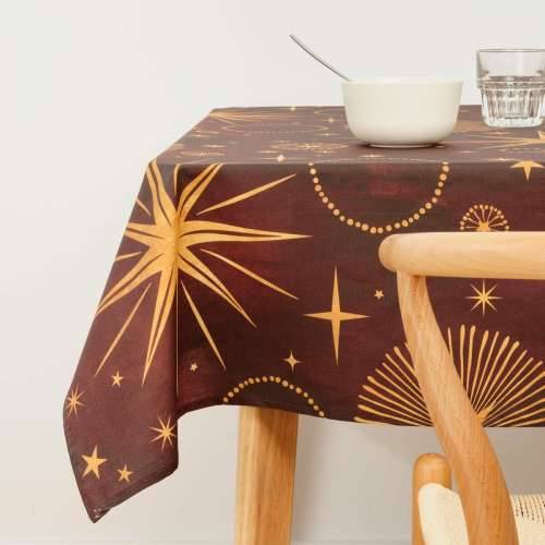 Stolnjak od smole protiv mrlja Belum Christmas Crvena zlatan 300 x 150 cm Cijena