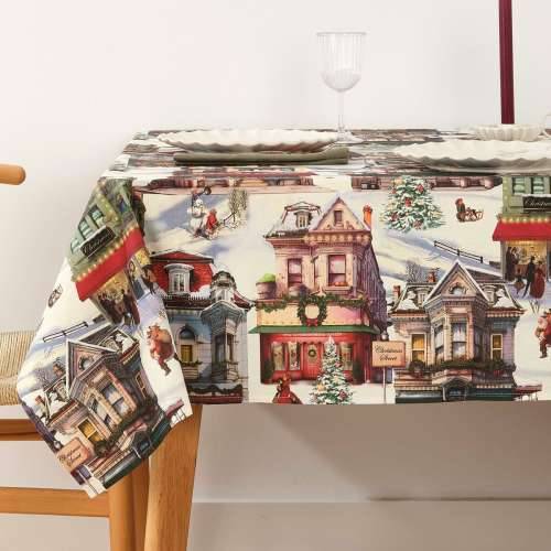 Stolnjak od smole protiv mrlja Belum Christmas City Pisana 200 x 150 cm Cijena