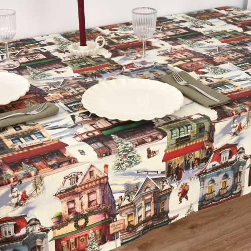 Stolnjak od smole protiv mrlja Belum Christmas City Pisana 200 x 150 cm Cijena