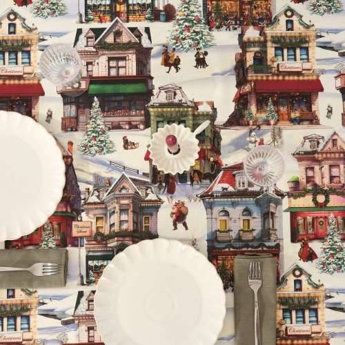 Stolnjak od smole protiv mrlja Belum Christmas City Pisana 200 x 150 cm Cijena