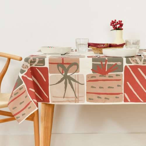 Stolnjak od smole protiv mrlja Belum Christmas Present  Bijela Crvena Zelena 300 x 150 cm Cijena