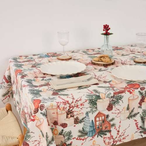 Stolnjak od smole protiv mrlja Belum Christmas Pisana 150 x 150 cm Cijena