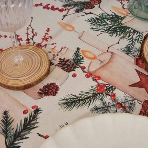 Stolnjak od smole protiv mrlja Belum Christmas Pisana 150 x 150 cm Cijena