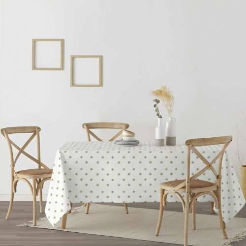 Stolnjak od smole protiv mrlja Belum Snowflakes Gold Pisana 300 x 150 cm Cijena