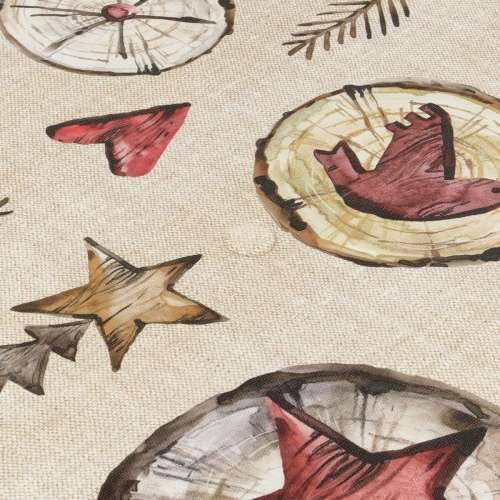 Stolnjak od smole protiv mrlja Belum Wooden Christmas Pisana 100 x 150 cm Cijena
