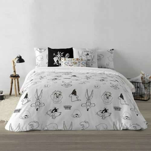 Nordijska navlaka Looney Tunes Looney B&W Bijela black 175 Niti 260 x 240 cm Cijena