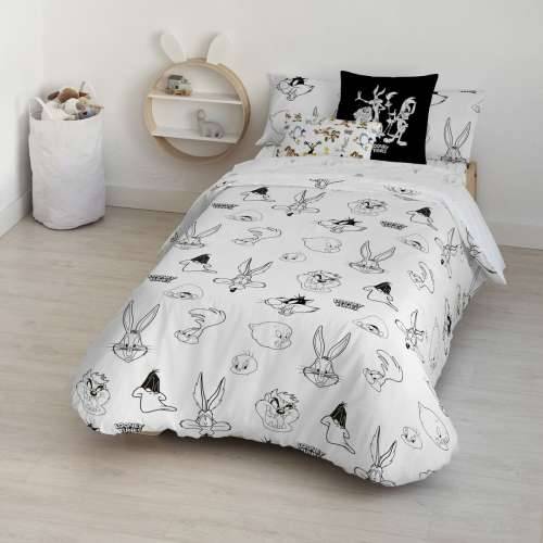 Nordijska navlaka Looney Tunes Looney B&W Bijela black 175 Niti 155 x 220 cm Cijena
