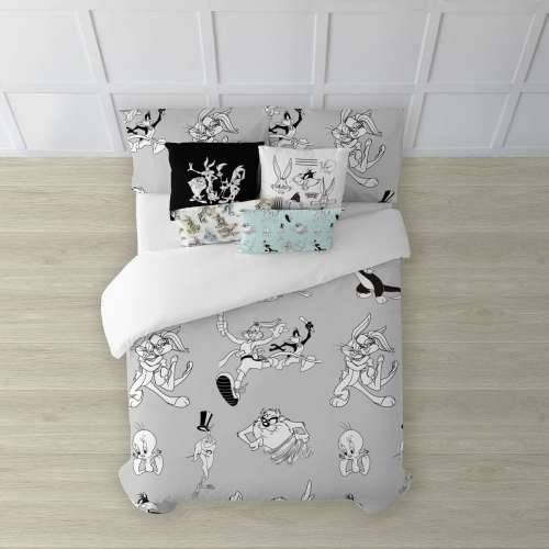 Nordijska navlaka Looney Tunes Looney BN Bijela black 175 Niti 220 x 220 cm Cijena