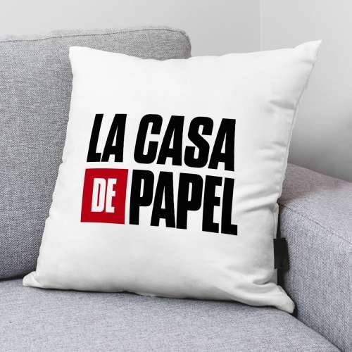 Jastučnica La casa de papel LCDP A Bijela Pisana 45 x 45 cm Cijena